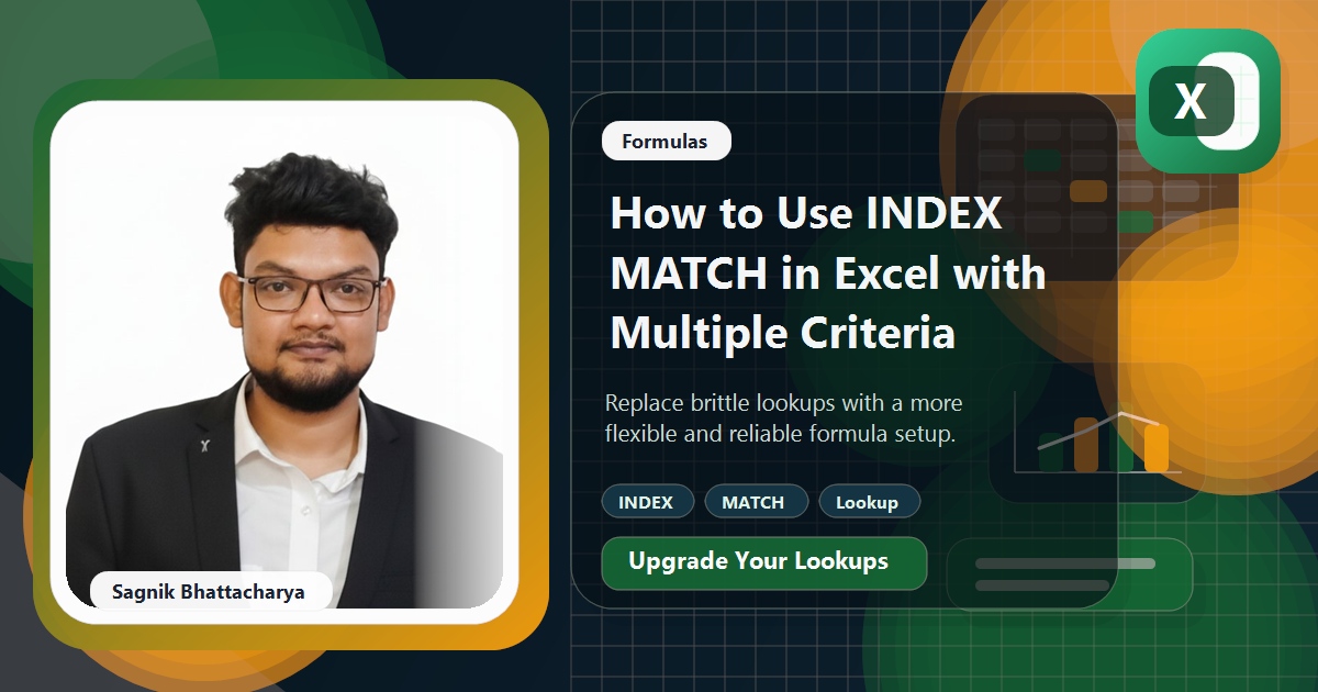 How to Use INDEX MATCH in Excel with Multiple Criteria