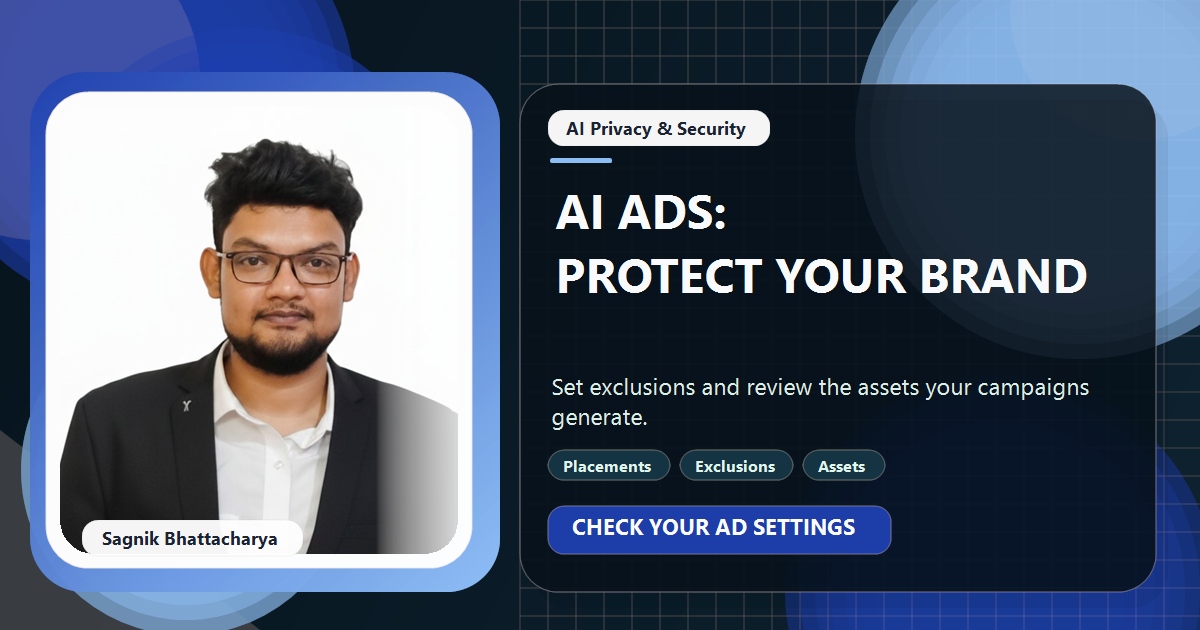 Coding Liquids tutorial cover featuring Sagnik Bhattacharya for How to Keep Your Brand Safe When AI Places Your Ads.