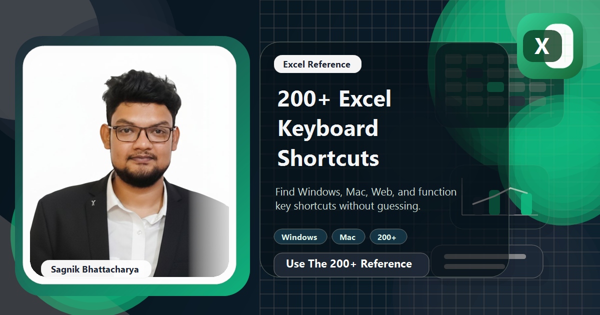 Complete List of Excel Keyboard Shortcuts (Windows and Mac): 200+ Reference for 2026