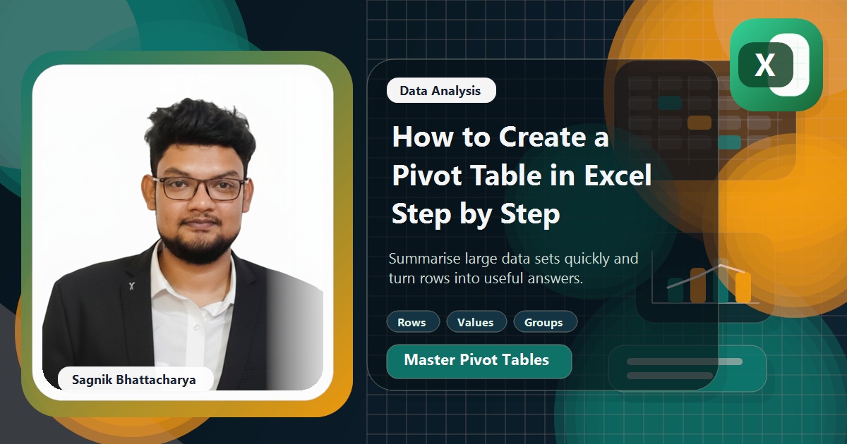How to Create a Pivot Table in Excel Step by Step