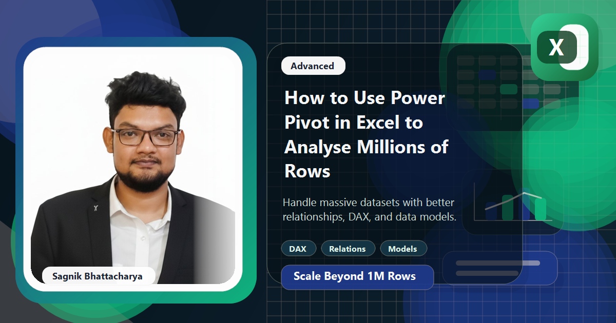 How to Use Power Pivot in Excel to Analyse Millions of Rows