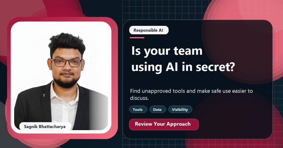 Coding Liquids tutorial cover featuring Sagnik Bhattacharya for Shadow AI: Is Your Team Using AI Without Telling You?